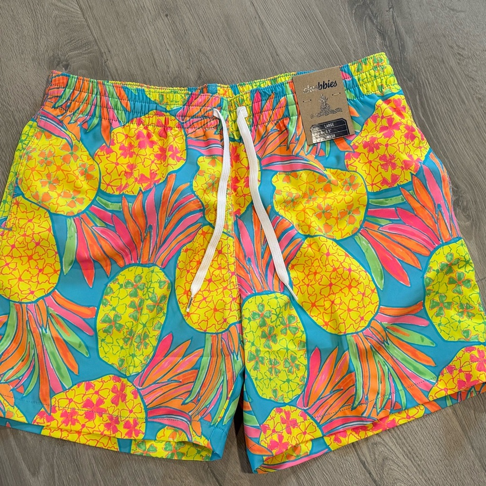 NWT chubbies men’s swim trunks size L